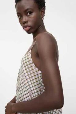 KowtowDusk Slip Dress - Optic Check -CYNTHIA ROWLEY Sales Store Dusk Slip Dress 20231031224722