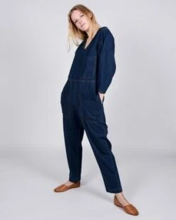 L.F.MarkeyEarlston Boilersuit - Raw Denim -CYNTHIA ROWLEY Sales Store Earlston Boilersuit in raw denim 20201010202028 1