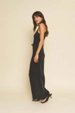 Whimsy + RowWhimsy + Row Elijah Jumpsuit - Black Sparkle -CYNTHIA ROWLEY Sales Store Elijah Jumpsuit in Black Sparkle 20221130024648 2
