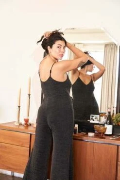 Whimsy + RowWhimsy + Row Elijah Jumpsuit - Black Sparkle -CYNTHIA ROWLEY Sales Store Elijah Jumpsuit in Black Sparkle 20221130024648