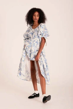 Eliza FaulknerJolen Dress - Blue Toile -CYNTHIA ROWLEY Sales Store Eliza Faulkner Jolen Dress Blue Toile 20230517082301 2