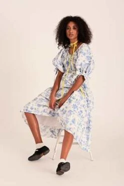 Eliza FaulknerJolen Dress - Blue Toile