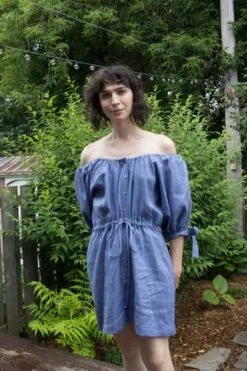 Eliza FaulknerRamona Playsuit - Periwinkle -CYNTHIA ROWLEY Sales Store Eliza Faulkner Ramona Playsuit Periwinkle 20230706221138