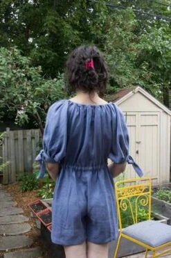 Eliza FaulknerRamona Playsuit - Periwinkle -CYNTHIA ROWLEY Sales Store Eliza Faulkner Ramona Playsuit Periwinkle 20230706221140