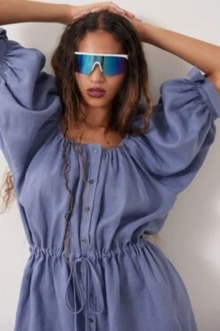 Eliza FaulknerRamona Playsuit - Periwinkle -CYNTHIA ROWLEY Sales Store Eliza Faulkner Ramona Playsuit Periwinkle 20230706221141