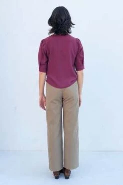 Dagg & StaceyElouise Button Up - Garnet -CYNTHIA ROWLEY Sales Store Elouise Button Up Garnet 20231011045221