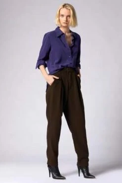 EquipmentQuinne Long Sleeve Silk Shirt - Astral Aura Blue 6 EquipmentQuinne Long Sleeve Silk Shirt - Astral Aura Blue -CYNTHIA ROWLEY Sales Store Equipment Quinne Long Sleeve Silk Shirt Astral Aura Blue 20231007002228 1