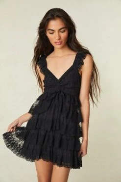 LoveShackFancyFederica Dress - Black