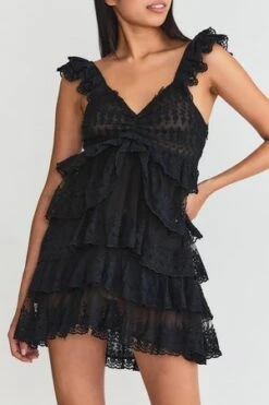 LoveShackFancyFederica Dress - Black -CYNTHIA ROWLEY Sales Store Federica Dress 20231018221237 1