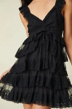 LoveShackFancyFederica Dress - Black -CYNTHIA ROWLEY Sales Store Federica Dress 20231018221237