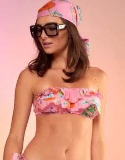 CYNTHIA ROWLEYFlirt Ruffle Bikini Top
