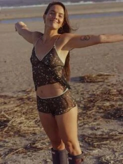 Lorette LingerieFolie Petal Silk Shorty - Eucalyptus -CYNTHIA ROWLEY Sales Store Folie Petal Silk Shorty Eucalyptus 20231005021515 1