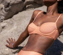 Clō StoriesCl Stories Gabrielle Balconette Top - Mini Gingham Orange