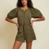 Nation LtdGarner Combo Romper - Ivy -CYNTHIA ROWLEY Sales Store Garner Combo Romper Ivy 20230615180850