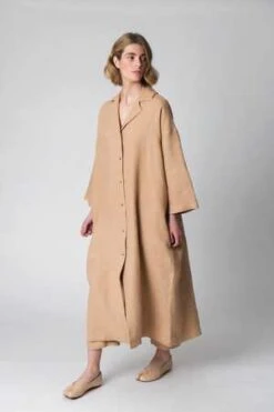 LoessGertrude Dress - Camel