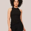 Giu GiuGlitter NONNA Tank - Onyx -CYNTHIA ROWLEY Sales Store Glitter Onyx NONNA Tank 20230322105106