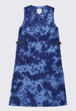 GramicciWaffle Cord Mid-Length Dress - Navy Bleach Dye -CYNTHIA ROWLEY Sales Store Gramicci Waffle Cord Mid Length Dress Navy Bleach Dye 20230919134419