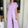 RUJUTA SHETHHarper Shirt Dress - Lilac 19 RUJUTA SHETHHarper Shirt Dress - Lilac -CYNTHIA ROWLEY Sales Store Harper Shirt Dress Lilac 20230629050328