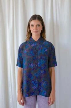 Rachel ComeyIra Shirt - Blue Floral