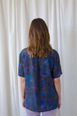 Rachel ComeyIra Shirt - Blue Floral -CYNTHIA ROWLEY Sales Store Ira Shirt 20230816163542