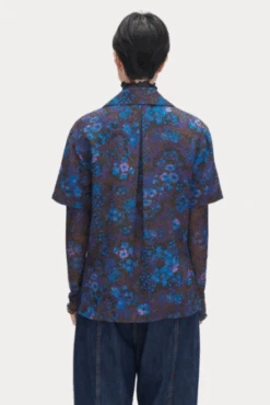 Rachel ComeyIra Shirt - Blue Flowers -CYNTHIA ROWLEY Sales Store Ira Shirt in Blue Flowers 20230729203814 2