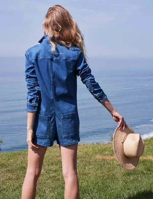 Frank & EileenIreland Playsuit - Medium Wash Denim 3 Frank & EileenIreland Playsuit - Medium Wash Denim - Image 3