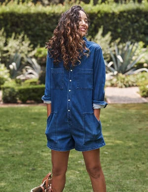 Frank & EileenIreland Playsuit - Medium Wash Denim 5 Frank & EileenIreland Playsuit - Medium Wash Denim - Image 5