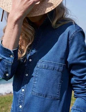 Frank & EileenIreland Playsuit - Medium Wash Denim 4 Frank & EileenIreland Playsuit - Medium Wash Denim - Image 4