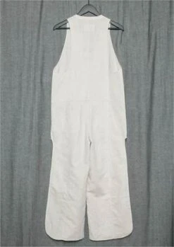 BERENIKNATURAL LINEN LONG SLEEVELESS SIDE SLOTS JUMPSUIT - White -CYNTHIA ROWLEY Sales Store JUMPSUIT LONG SLEEVELESS SIDE SLOTS NATURAL LINEN white 20210520203556