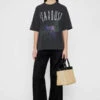 Anine BingJoel Tee - Stardust/Washed Black -CYNTHIA ROWLEY Sales Store Joel Tee Stardust in Washed Black 20230330224536