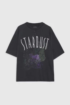 Anine BingJoel Tee - Stardust/Washed Black -CYNTHIA ROWLEY Sales Store Joel Tee Stardust in Washed Black 20230330224537 2