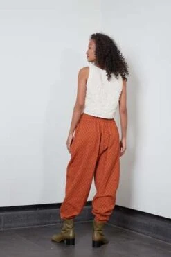 RUJUTA SHETHJogger Pant - Terracotta Waffle -CYNTHIA ROWLEY Sales Store Jogger Pant Terracotta Waffle 20230927214112