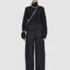JosephAlana Flannel Trousers - Black -CYNTHIA ROWLEY Sales Store Joseph Alana Black Flannel Trousers 20231030215644
