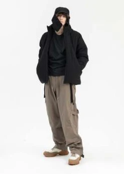 Hyein SeoKHAKI VENTED TROUSER - Khaki