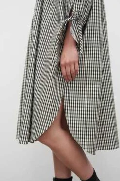 KowtowJuno Dress - Mini Check -CYNTHIA ROWLEY Sales Store Kowtow Juno Dress Mini Check 20230412004806