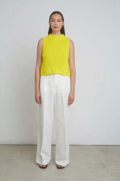 ELEVEN SIXLily Tank - Citron 7 ELEVEN SIXLily Tank - Citron -CYNTHIA ROWLEY Sales Store LILY TANK CITRON 20231027192650 1