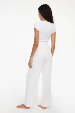 LACAUSA ClothingPali Pants - Whitewash -CYNTHIA ROWLEY Sales Store Lacausa Pali Pants Whitewash 20211215045201 1