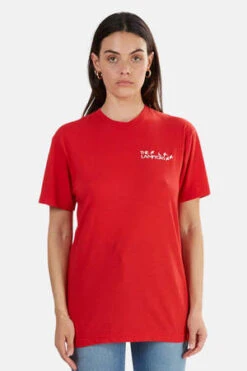 Blue&CreamLamptons Crewneck Tee - Red/White