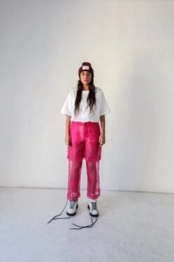 KkCoLayered Pant - Fuchsia Organza
