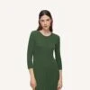 Nice ThingsLong Pleated Dress - Forest