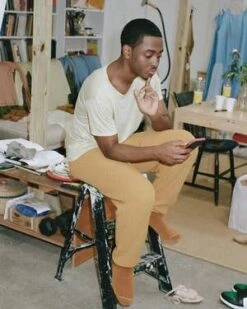 BaserangeMea Pant - Canary Gold Melange -CYNTHIA ROWLEY Sales Store MEA PANT 20211222063917 2