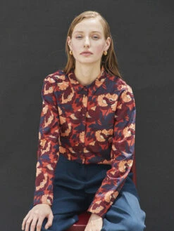 Maison De InesLiberty Floral Shirt - Brown -CYNTHIA ROWLEY Sales Store Maison De Ines Liberty Floral Shirt Brown 20231013164513
