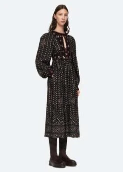 Sea New YorkMaja LS Dress - Black -CYNTHIA ROWLEY Sales Store Maja L S Dress 20230815222506 1