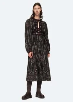 Sea New YorkMaja LS Dress - Black -CYNTHIA ROWLEY Sales Store Maja L S Dress 20230815222506 2
