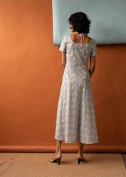 Penny SageMargot Dress - Blue Poppies -CYNTHIA ROWLEY Sales Store Margot Dress Blue Poppies 20231018010210 1