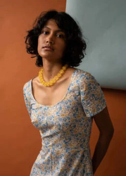 Penny SageMargot Dress - Blue Poppies -CYNTHIA ROWLEY Sales Store Margot Dress Blue Poppies 20231018010210 2