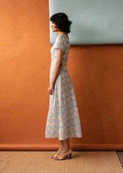 Penny SageMargot Dress - Blue Poppies -CYNTHIA ROWLEY Sales Store Margot Dress Blue Poppies 20231018010210