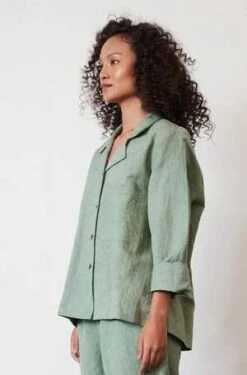 RUJUTA SHETHMargot Top - Sage -CYNTHIA ROWLEY Sales Store Margot Top Sage 20231026200512 2