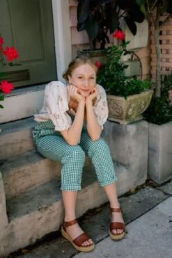 PlanteMari Overall - Jade Check 6 PlanteMari Overall - Jade Check -CYNTHIA ROWLEY Sales Store Mari Overall in Jade Check 20220509001625