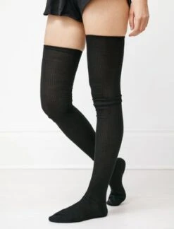Maria La RosaCashmere Silk True Thigh Highs -CYNTHIA ROWLEY Sales Store Maria La Rosa Cashmere Silk True Thigh Highs SOCKS BLACK 20210825202704